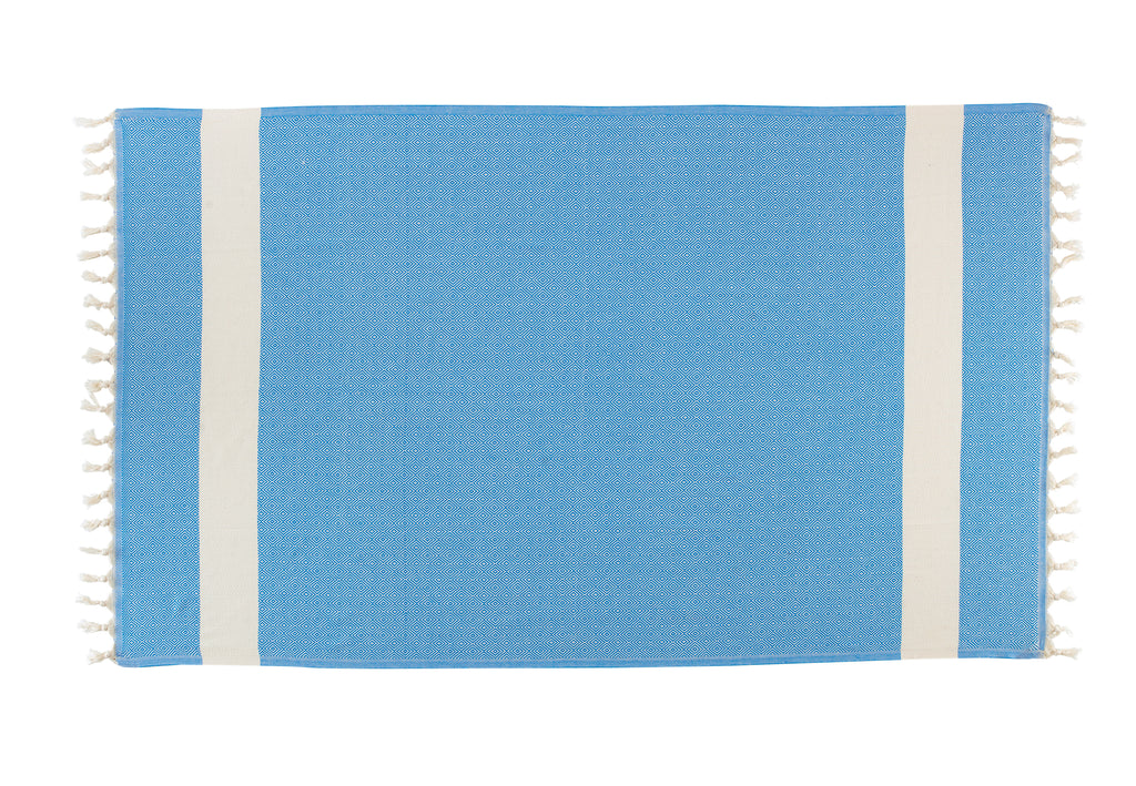 Copy of 100% Cotton Peshtemal ( Turkish Towel) 39"x78" Blue