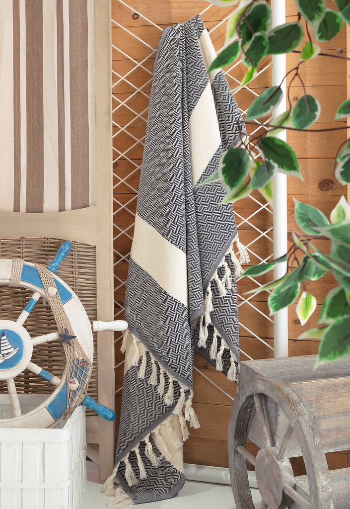 Copy of 100% Cotton Peshtemal ( Turkish Towel) 39"x78" Blue